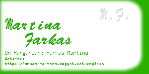 martina farkas business card
